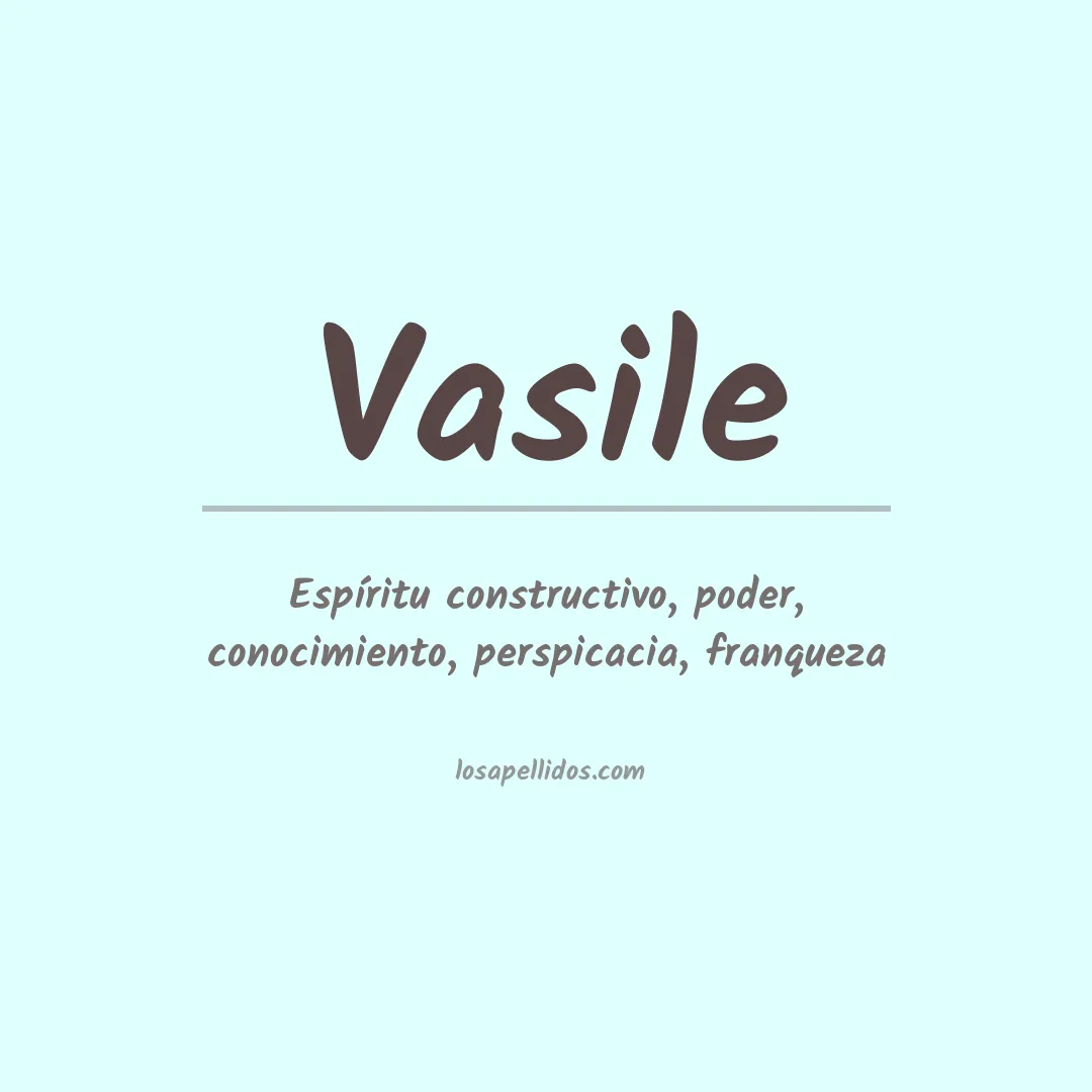 Apellido Vasile
