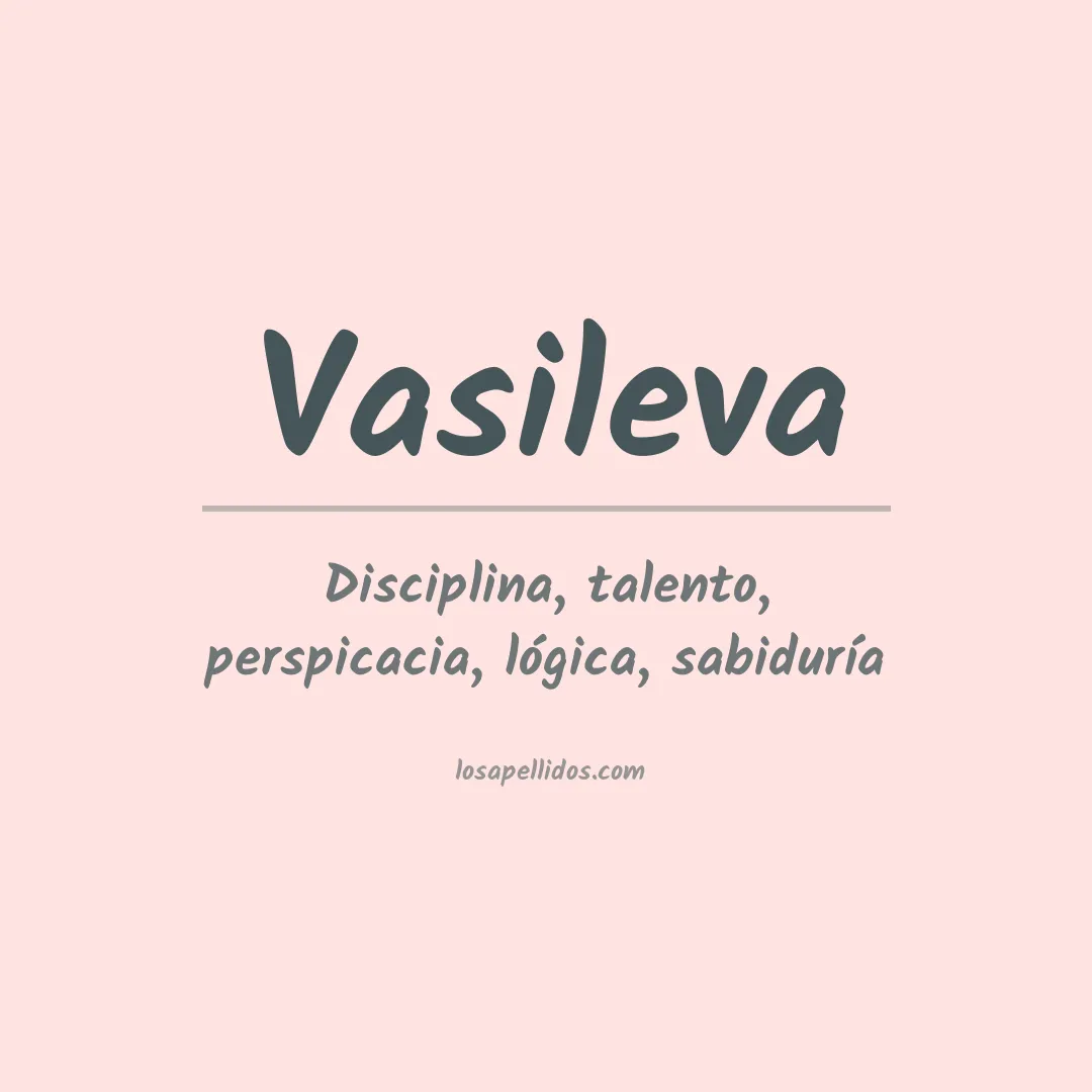 Apellido Vasileva
