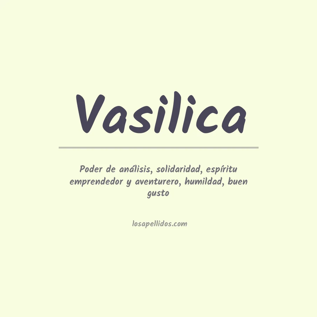 Apellido Vasilica