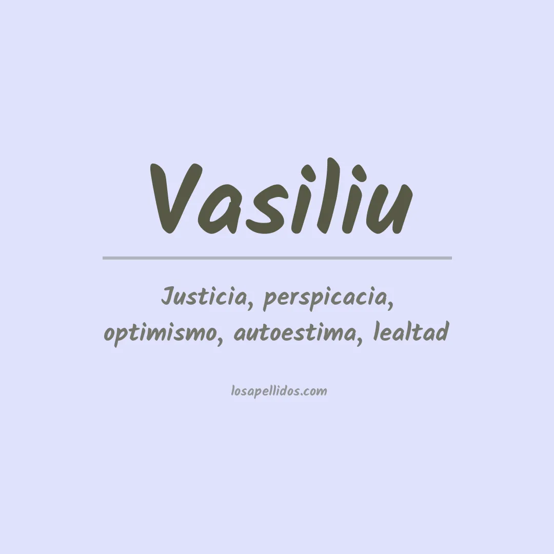 Apellido Vasiliu