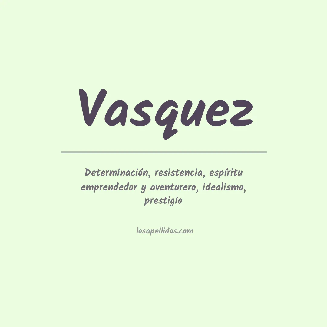 Apellido Vásquez
