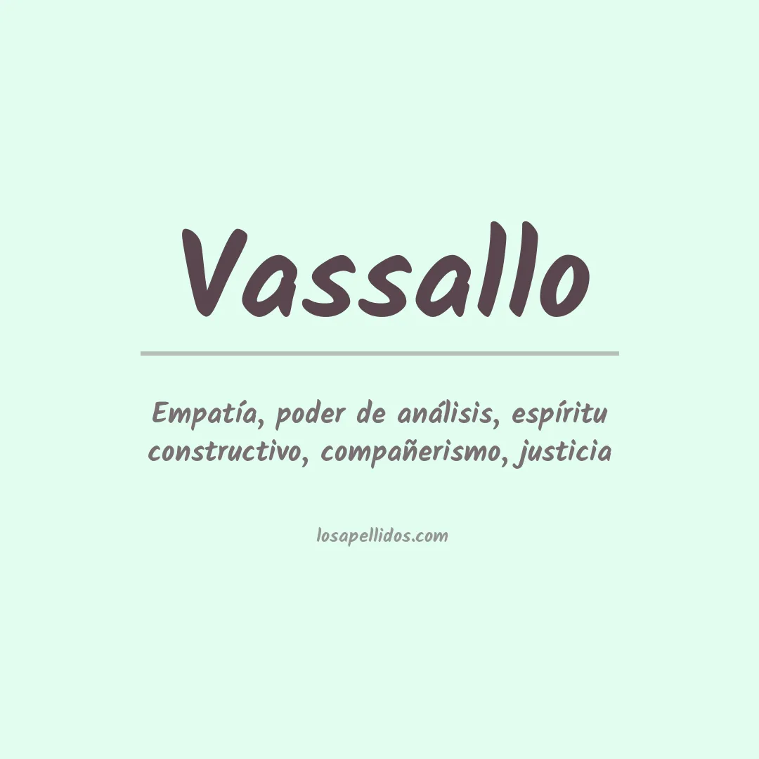 Apellido Vassallo