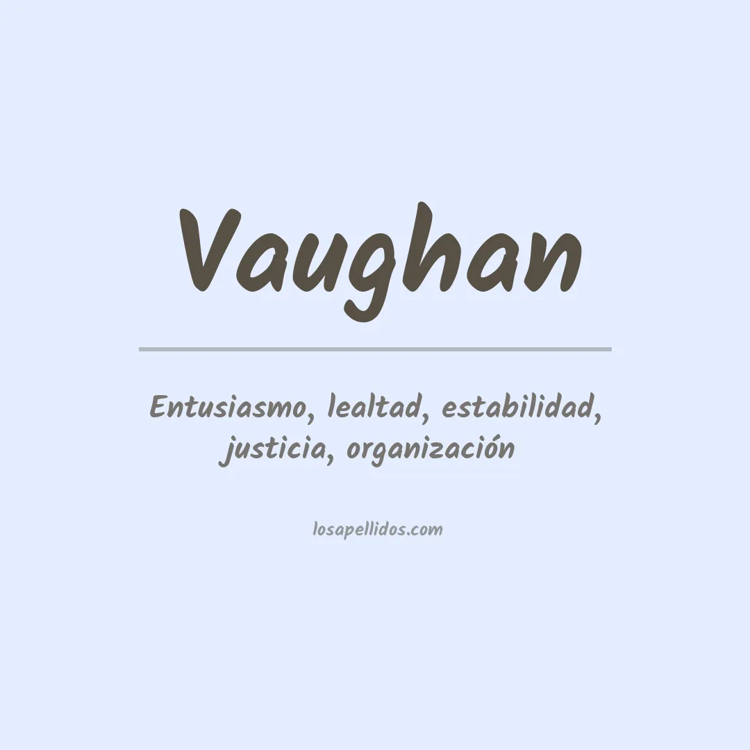 Apellido Vaughan