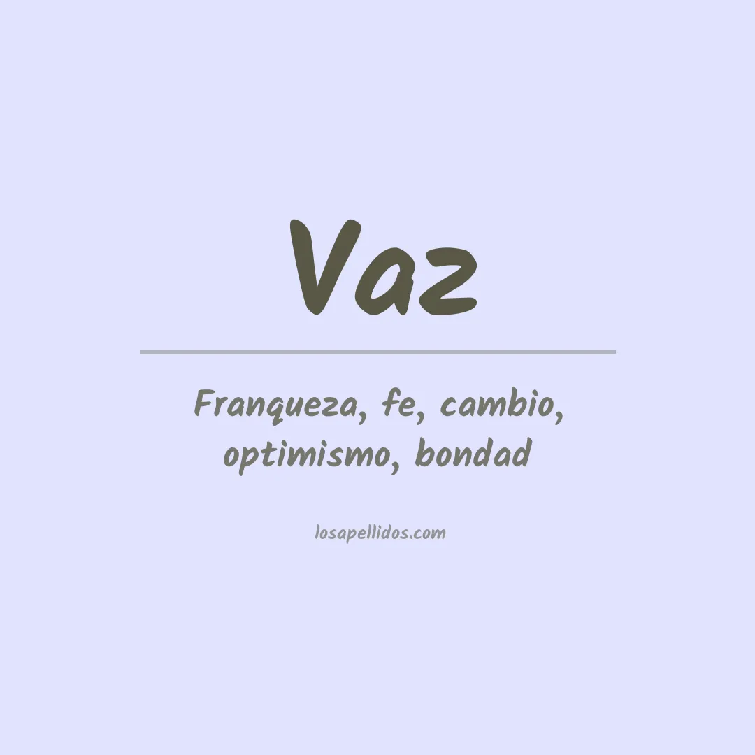 Apellido Vaz