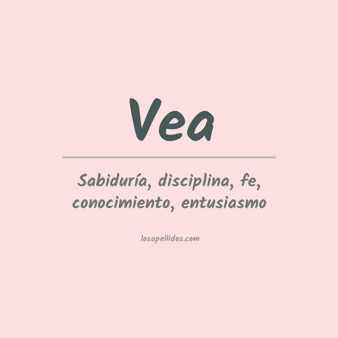 Apellido Vea