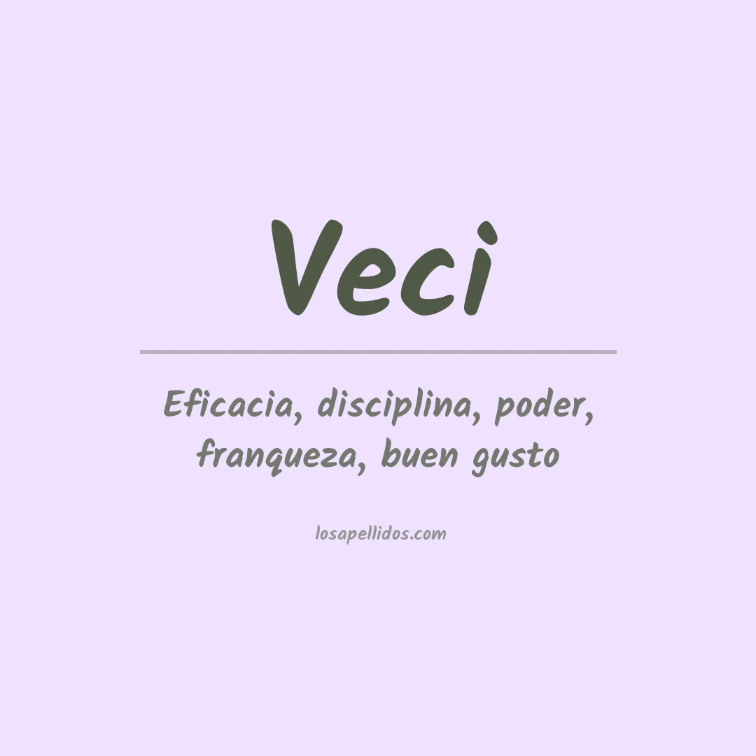 Apellido Veci