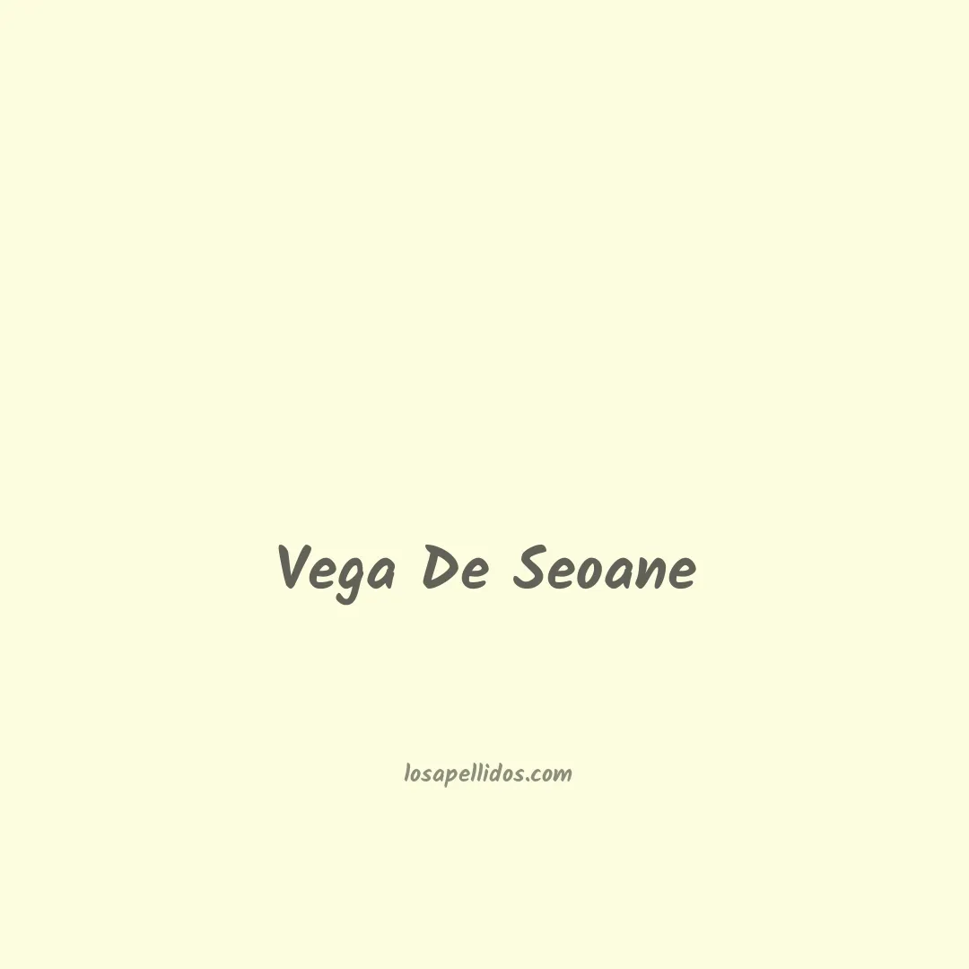 Vega de seoane en chino