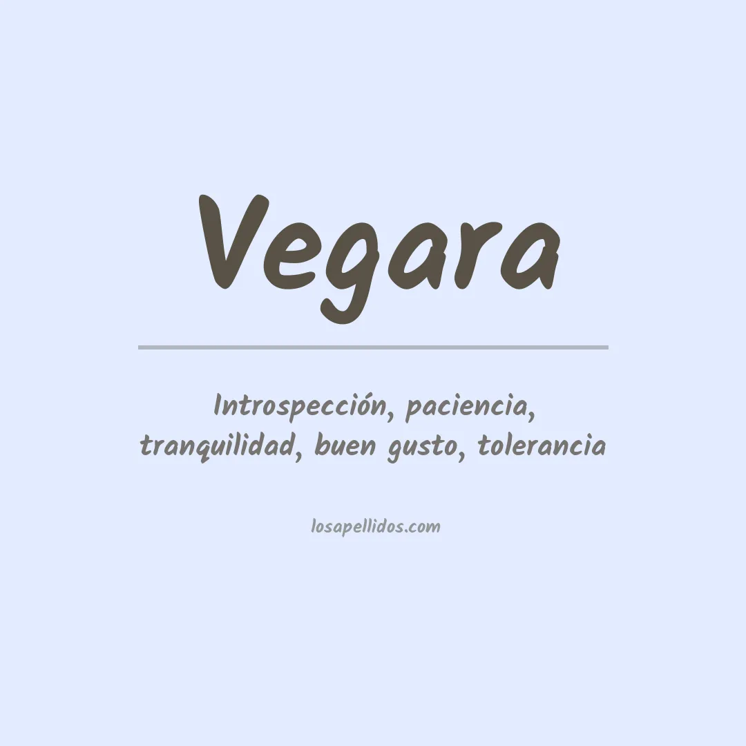 Apellido Vegara