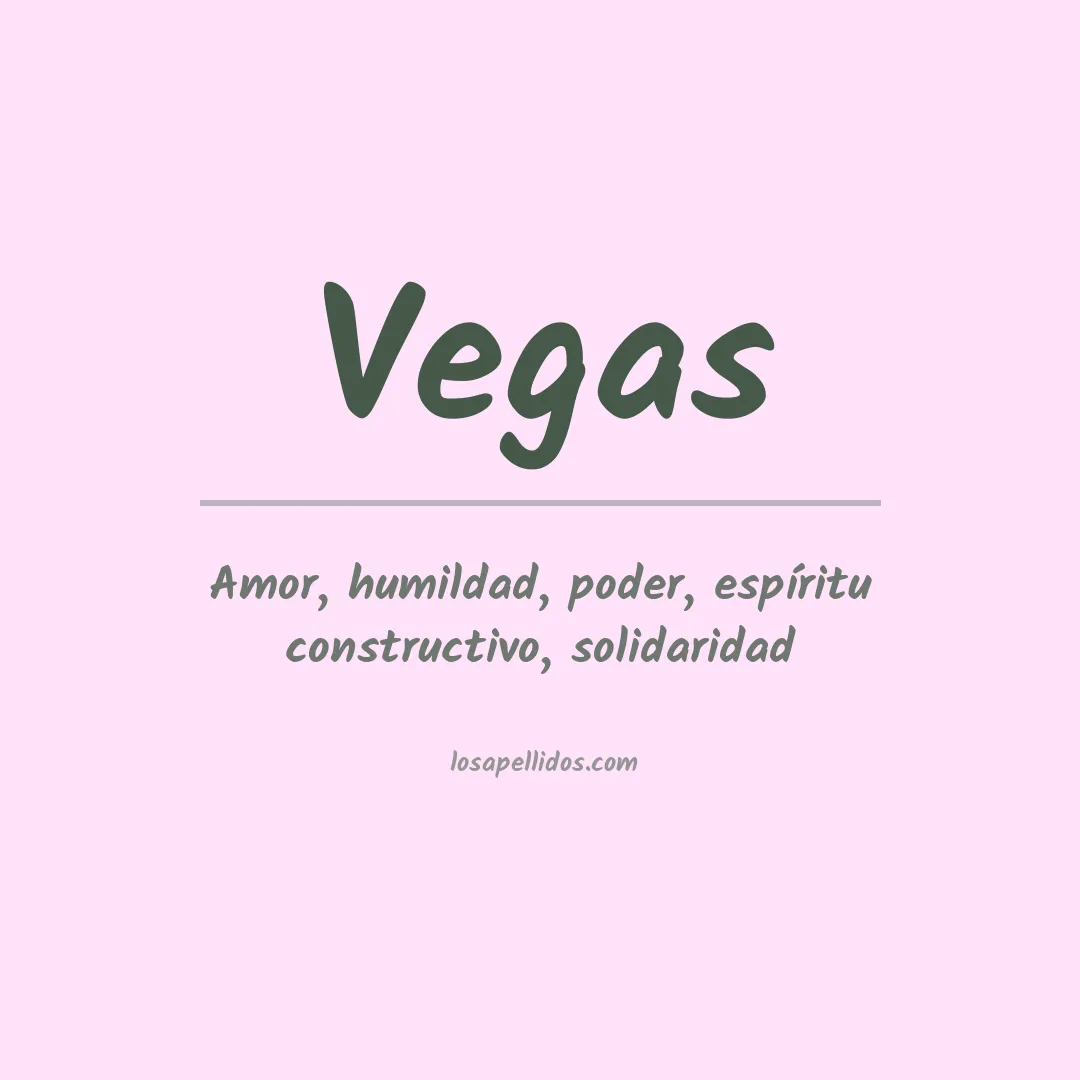 Apellido Vegas