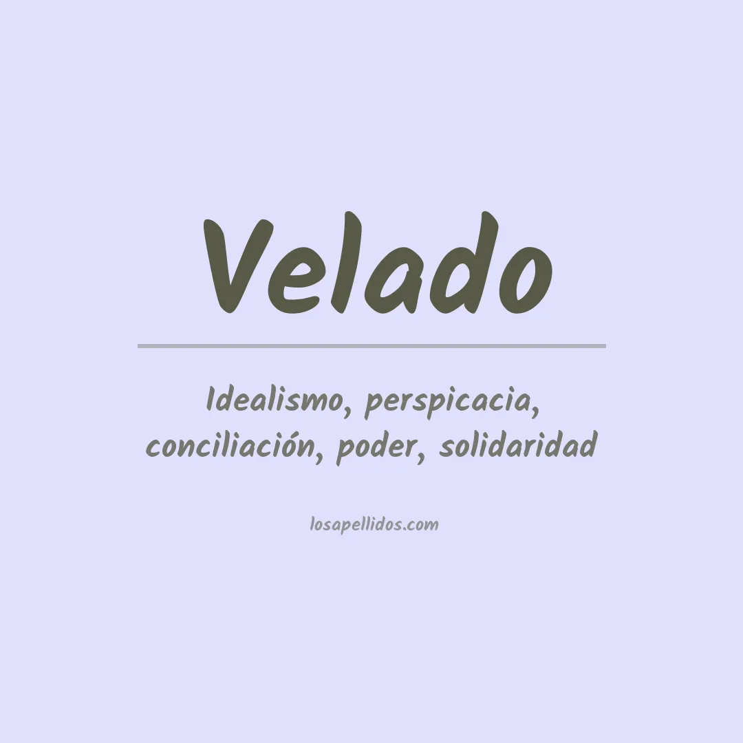 Apellido Velado