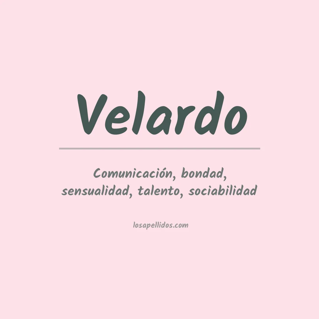Apellido Velardo