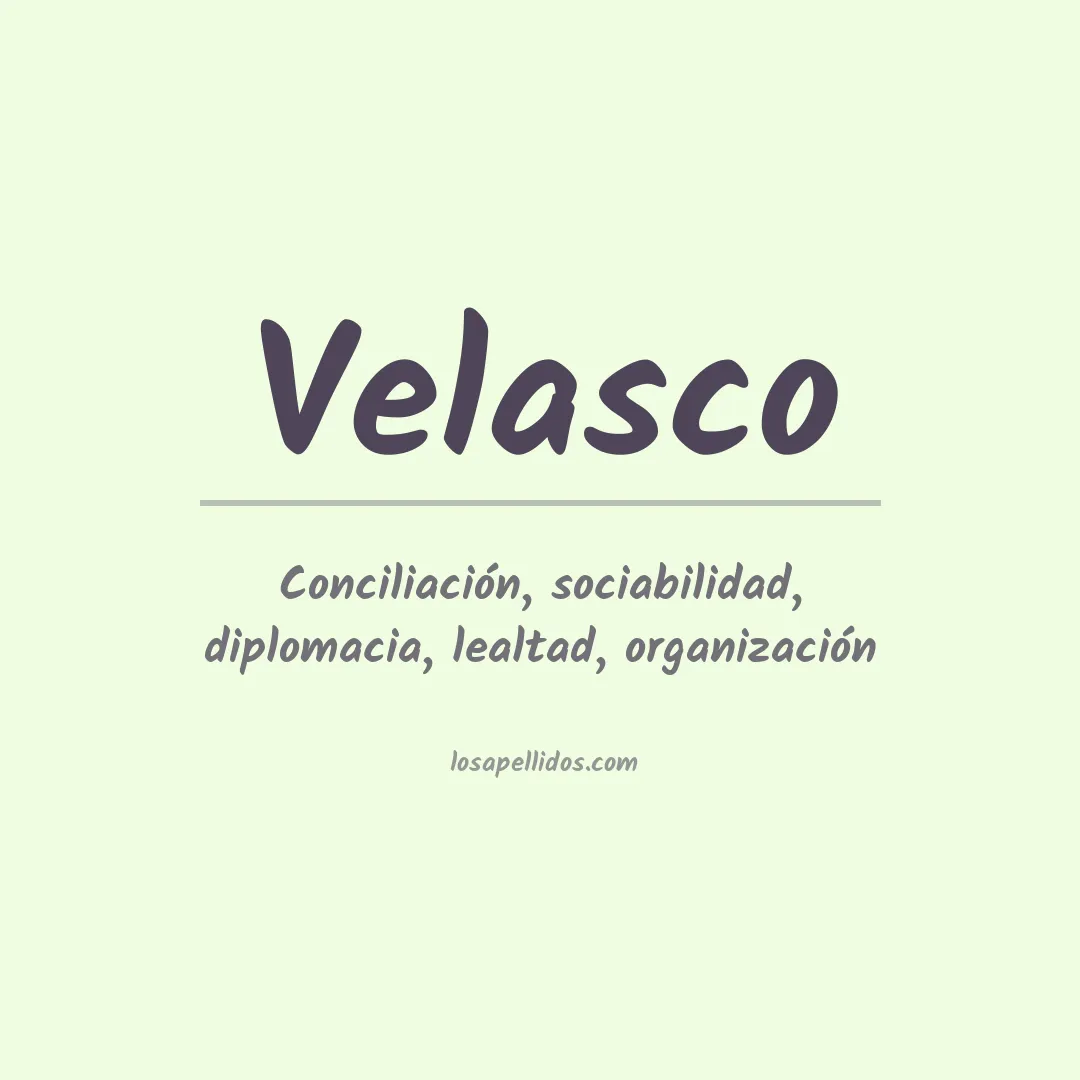 Apellido Velasco