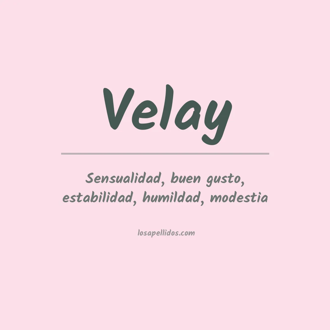 Apellido Velay