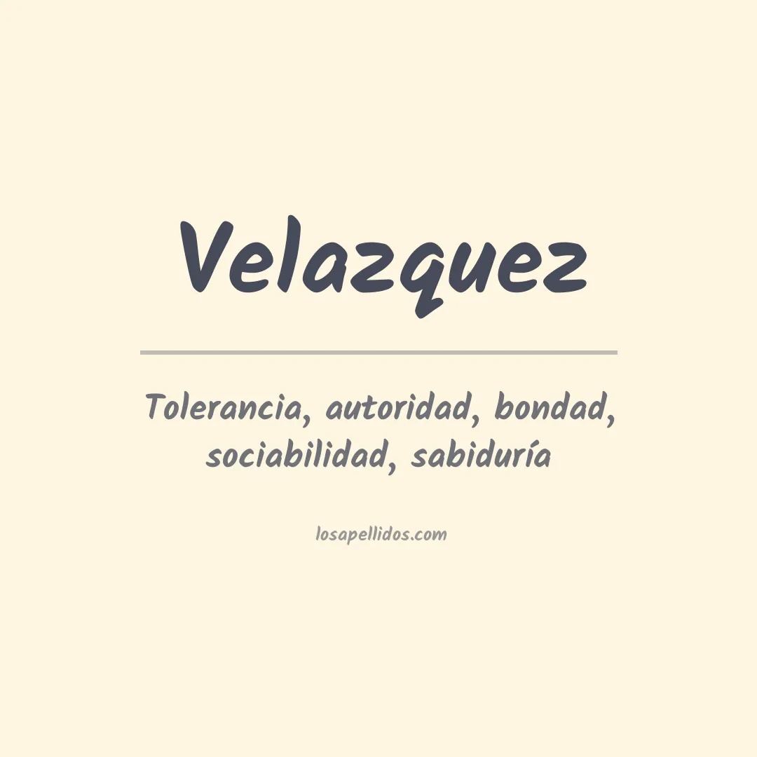 Apellido Velázquez
