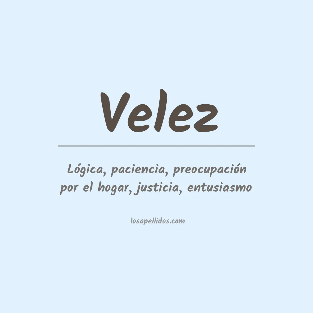 Apellido Velez
