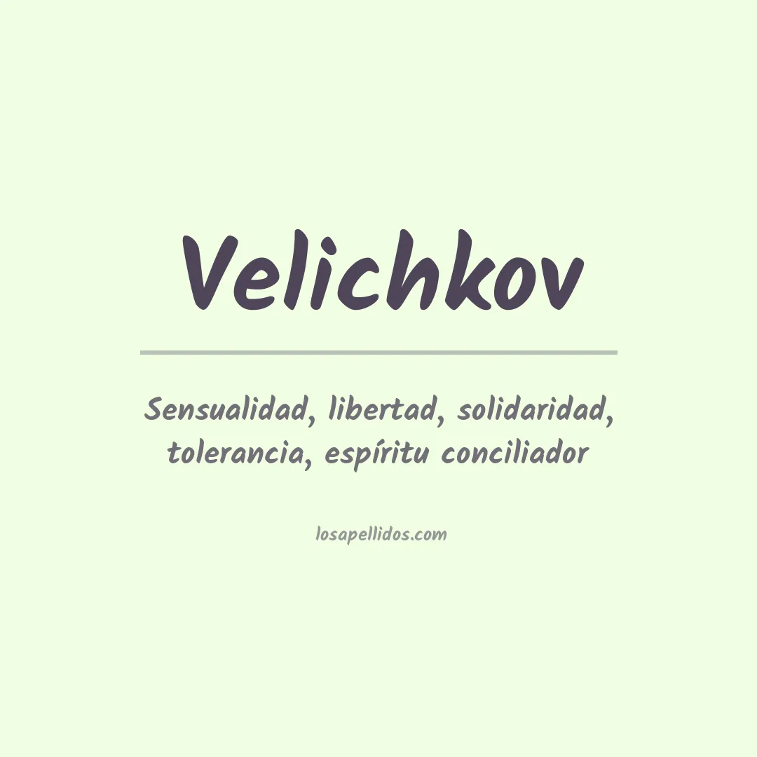 Apellido Velichkov