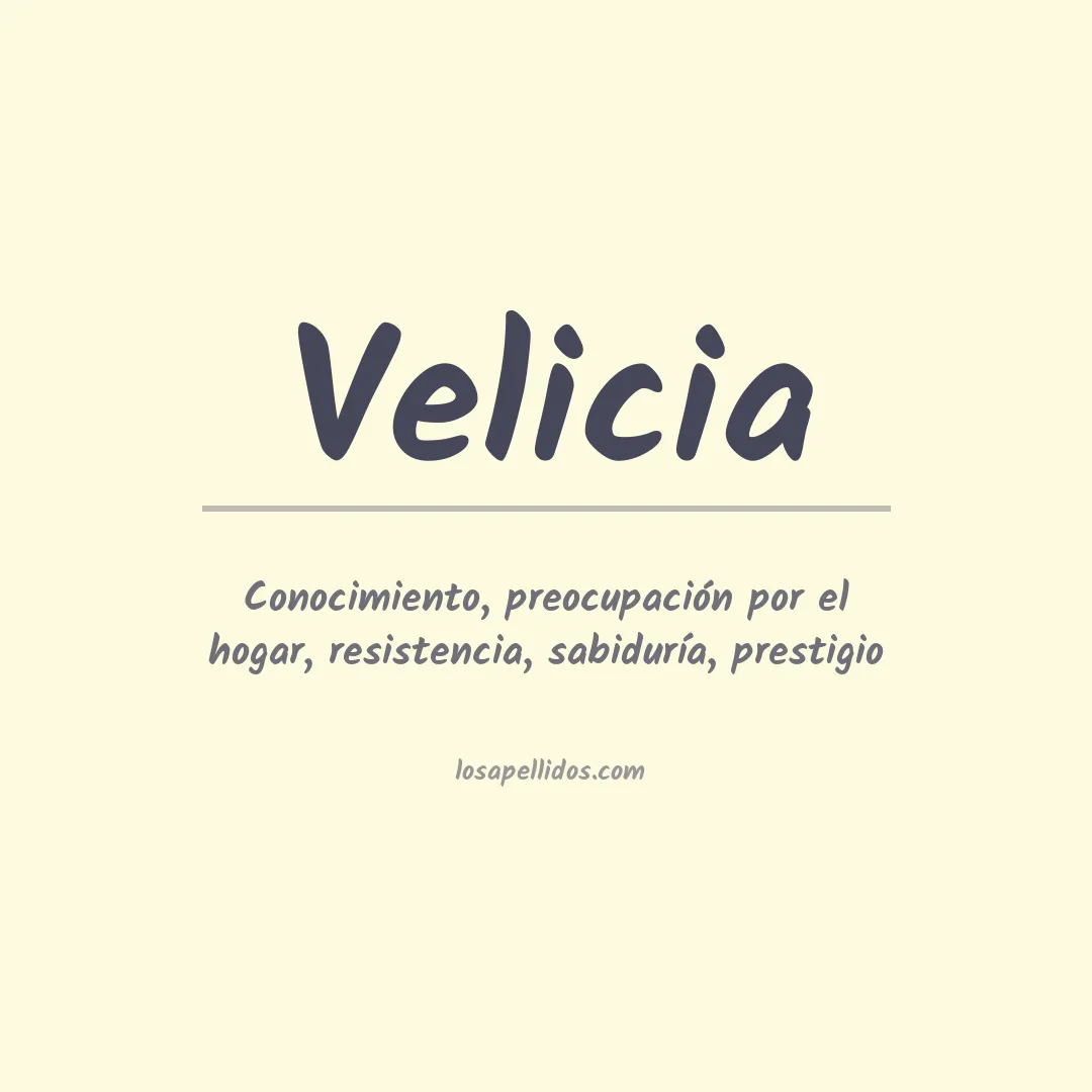 Apellido Velicia