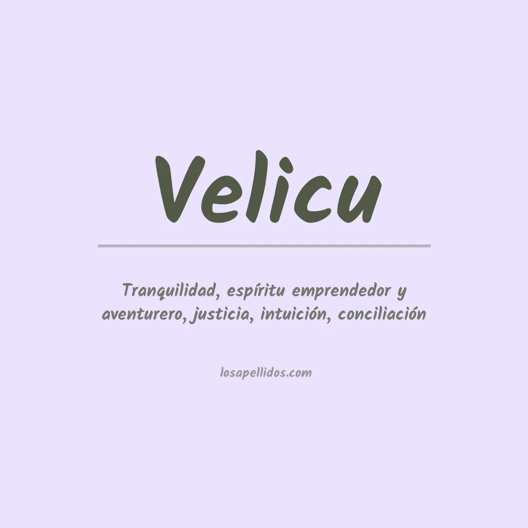 Apellido Velicu