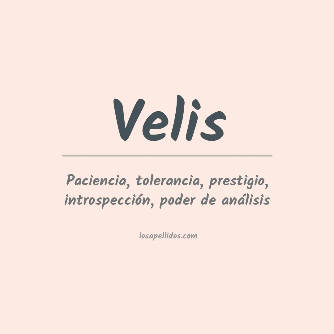 Apellido Velis