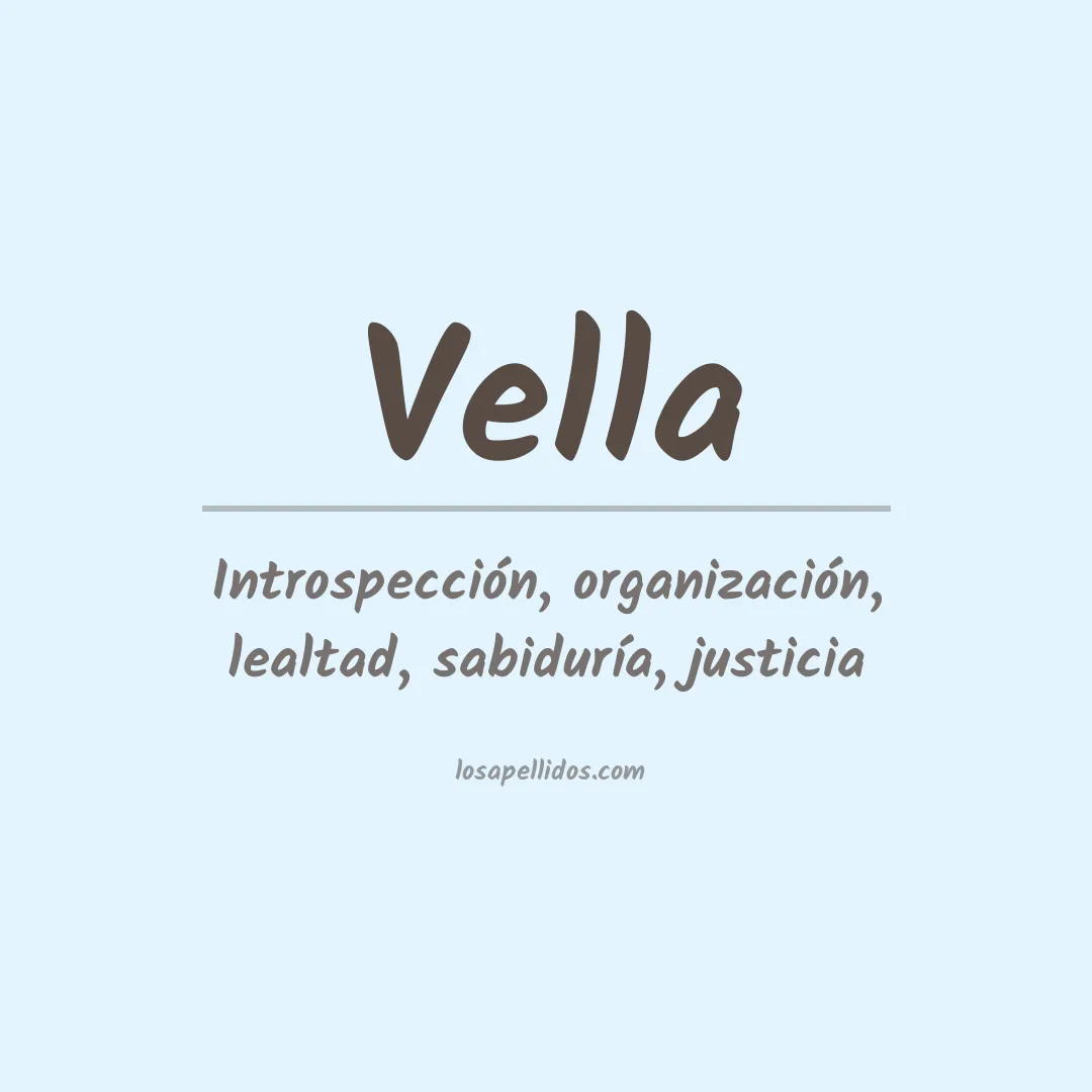 Apellido Vella