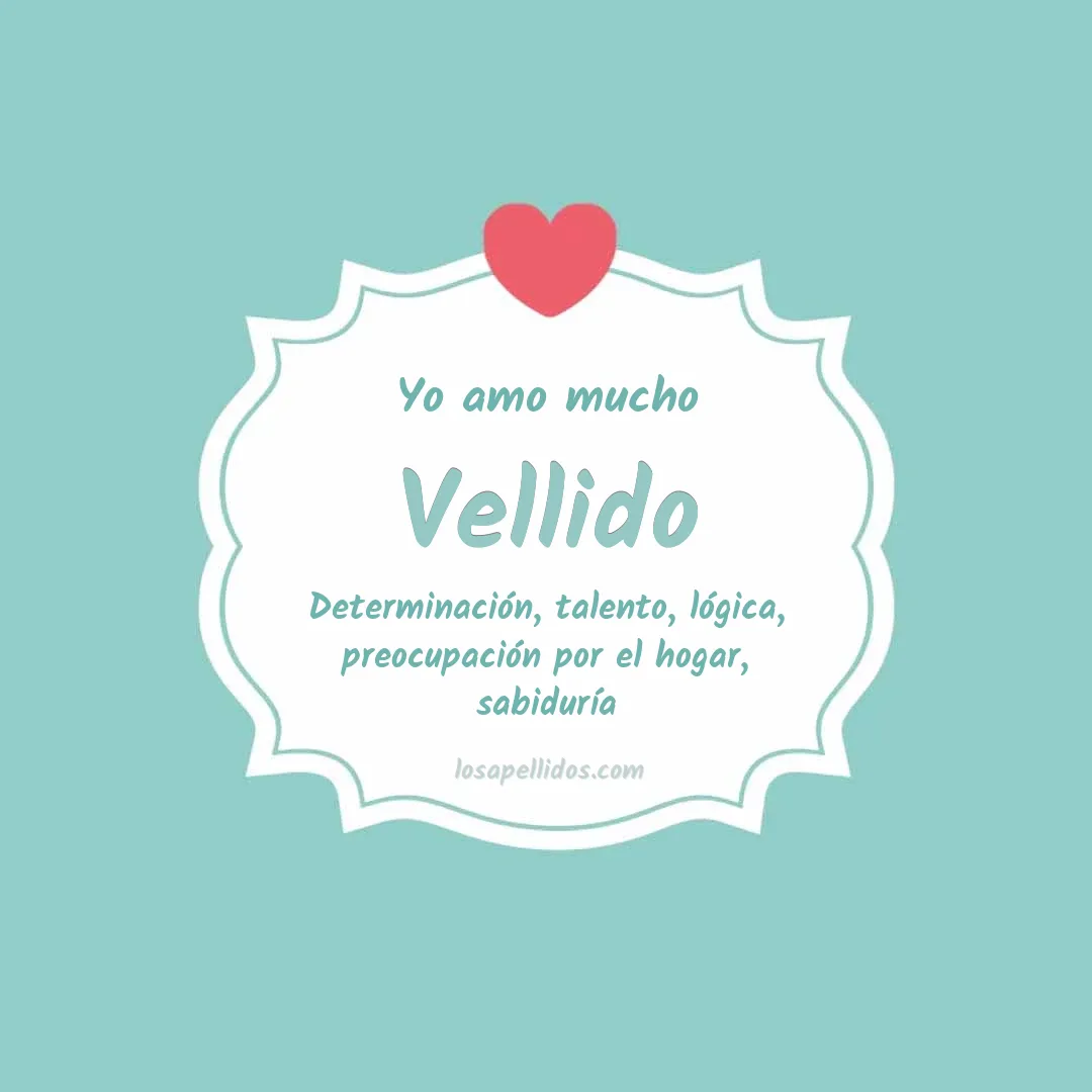 Yo amo mucho Vellido