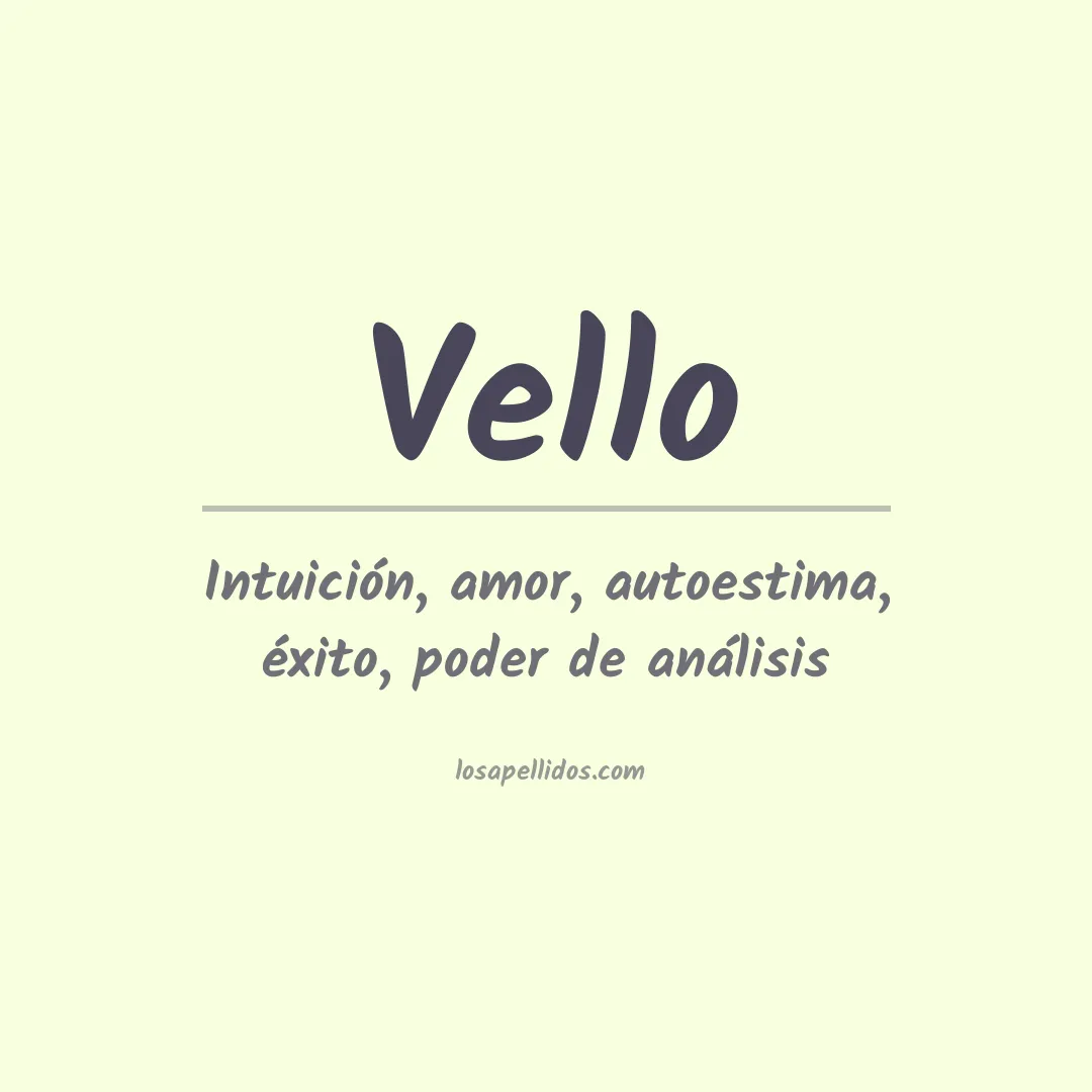 Apellido Vello