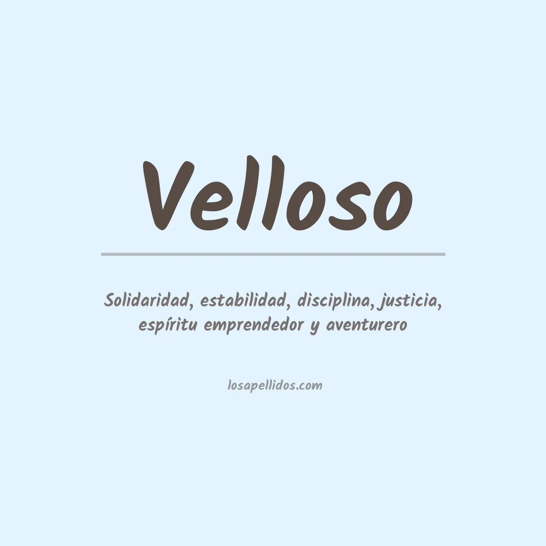 Apellido Velloso