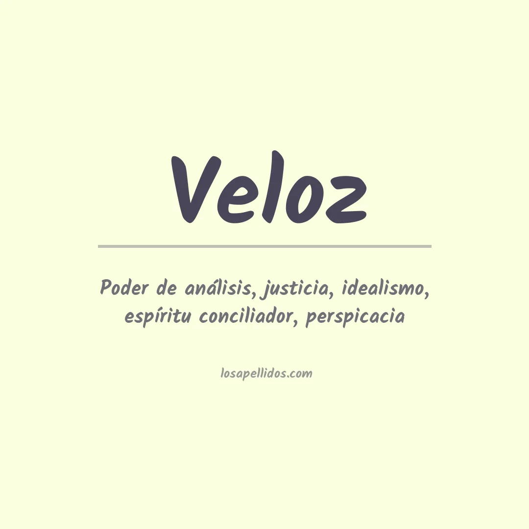 Apellido Veloz