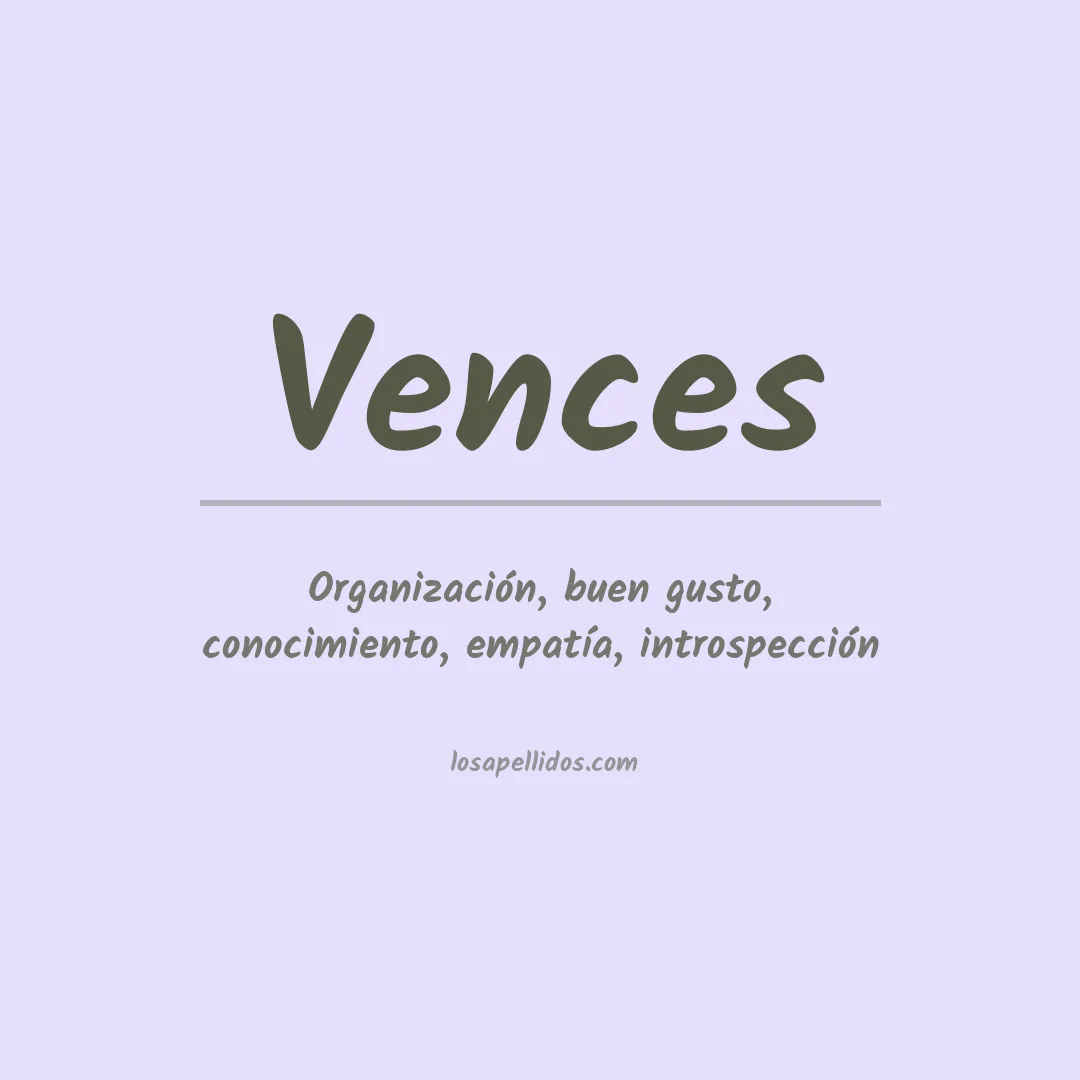 Apellido Vences
