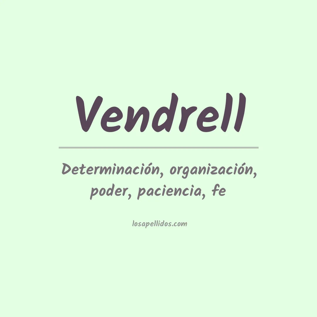 Apellido Vendrell