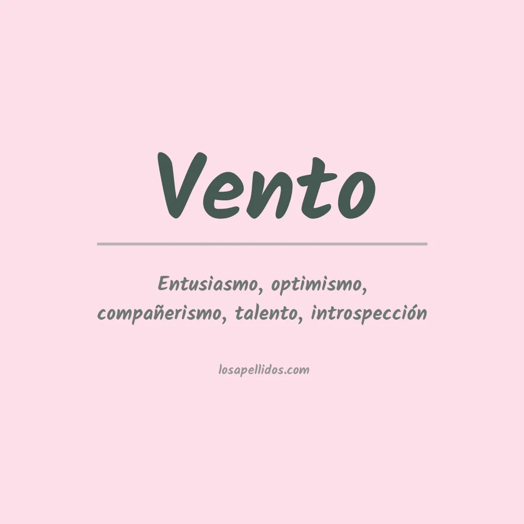 Apellido Vento
