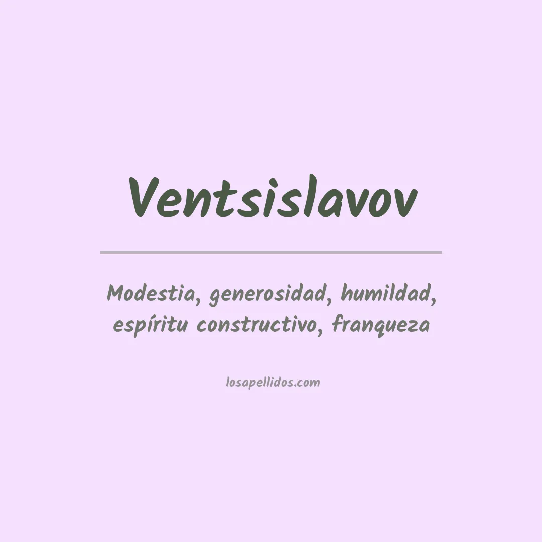Apellido Ventsislavov