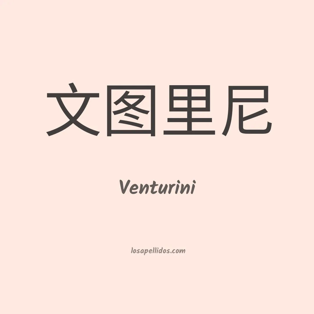 Venturini en chino