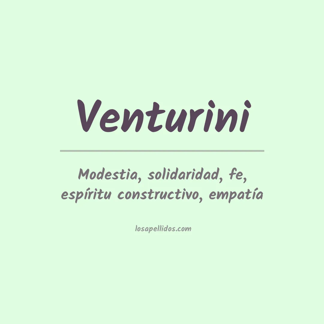Apellido Venturini