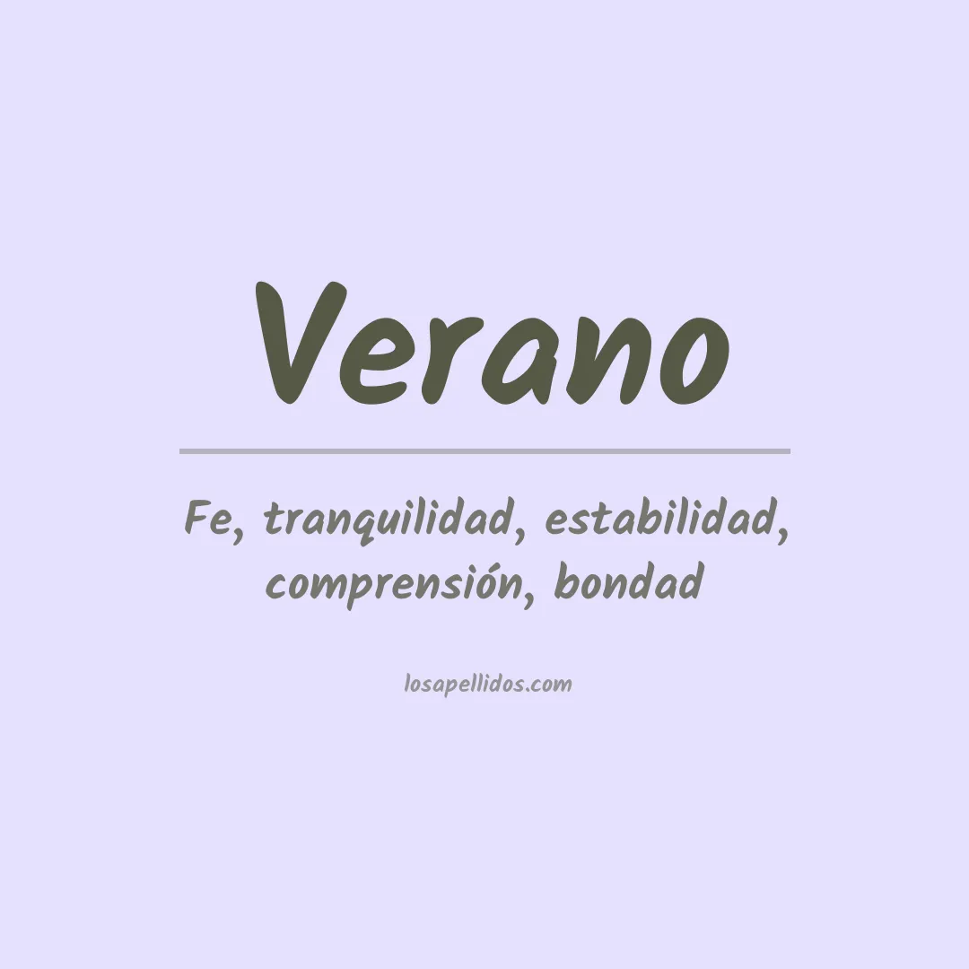 Apellido Verano