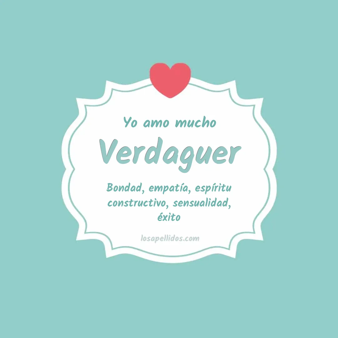 Yo amo mucho Verdaguer