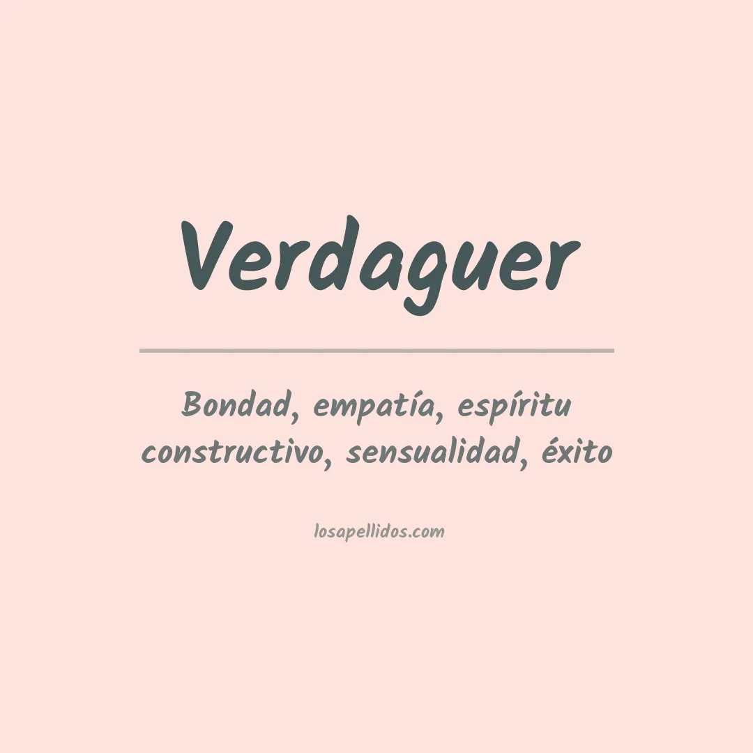 Apellido Verdaguer