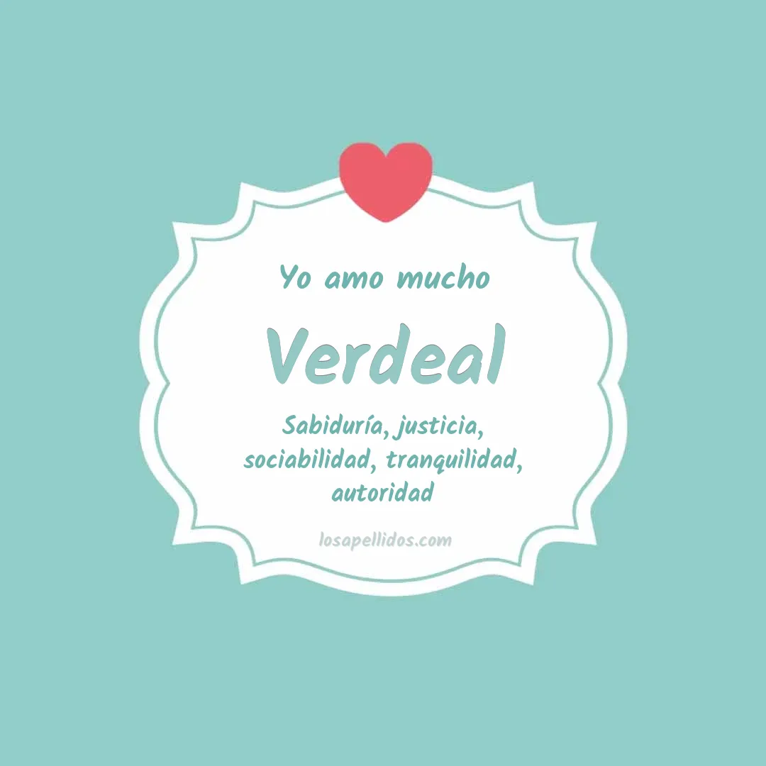 Yo amo mucho Verdeal