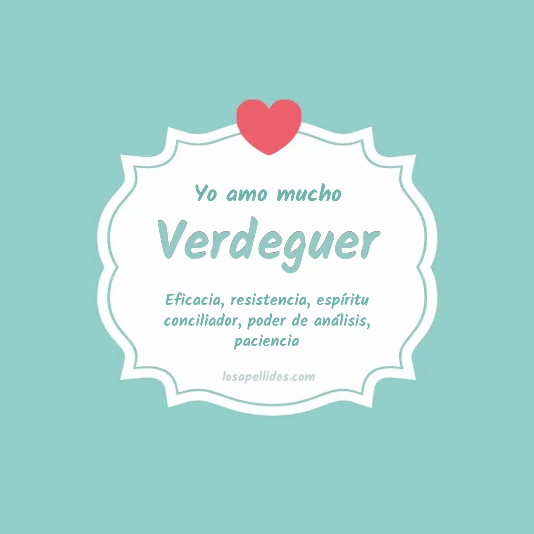 Yo amo mucho Verdeguer