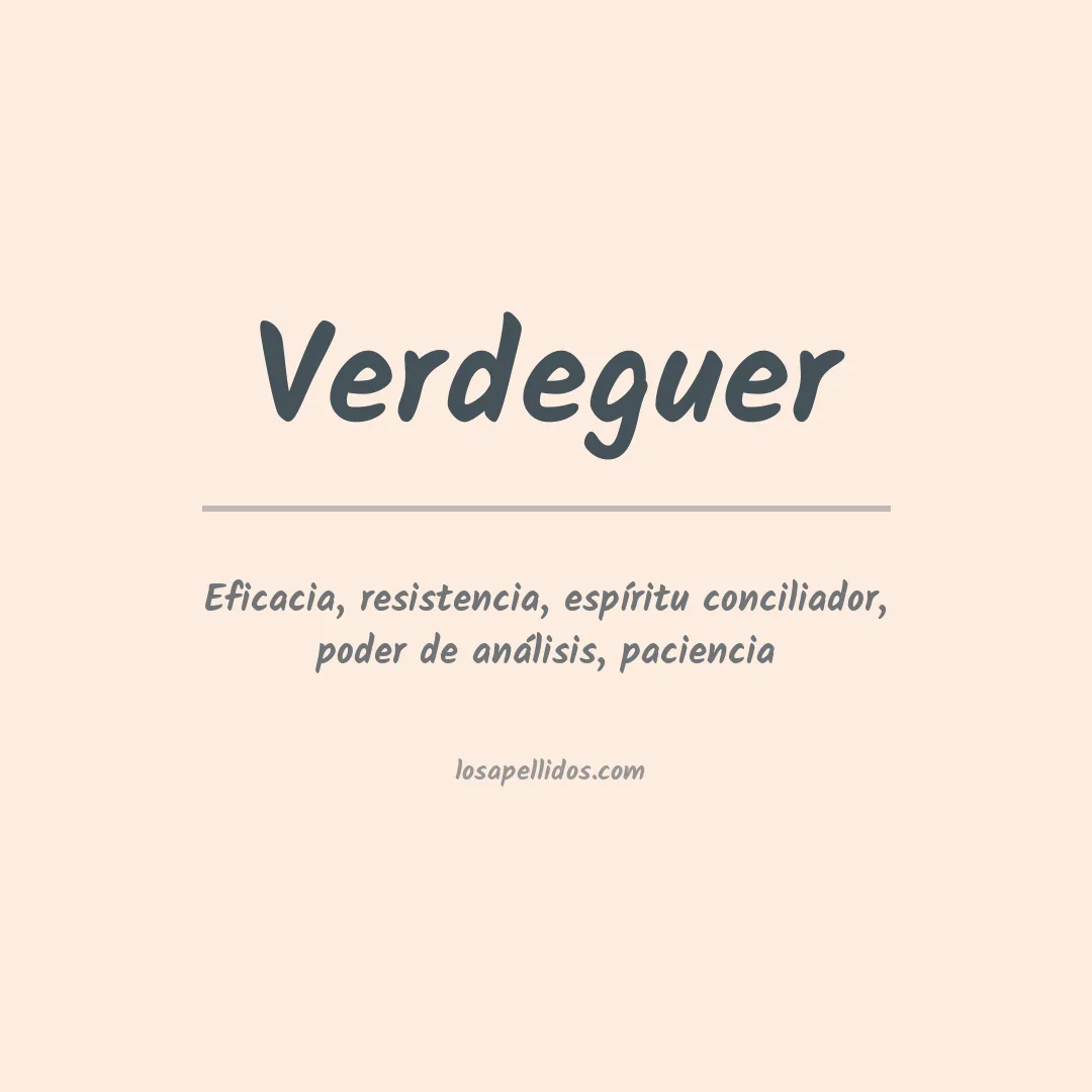 Apellido Verdeguer
