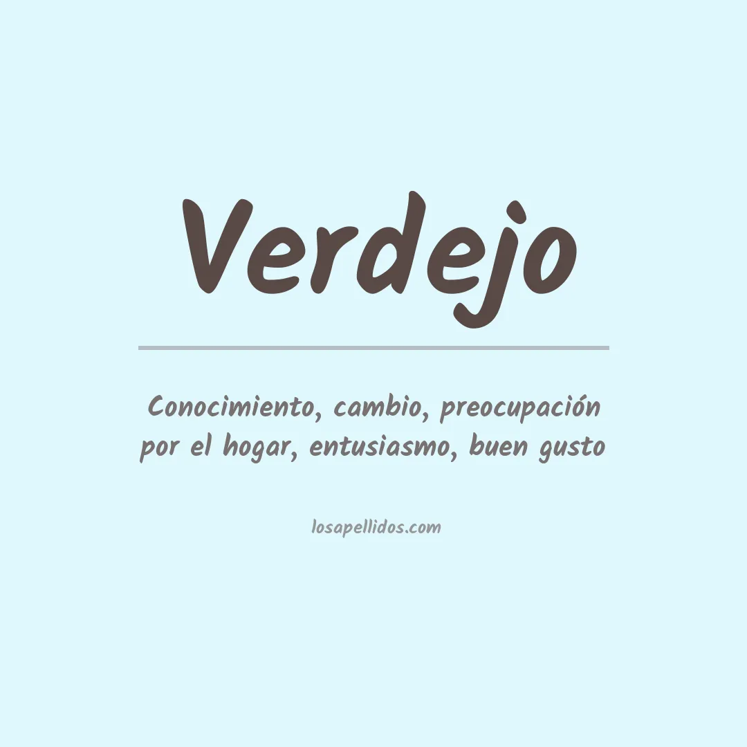 Apellido Verdejo