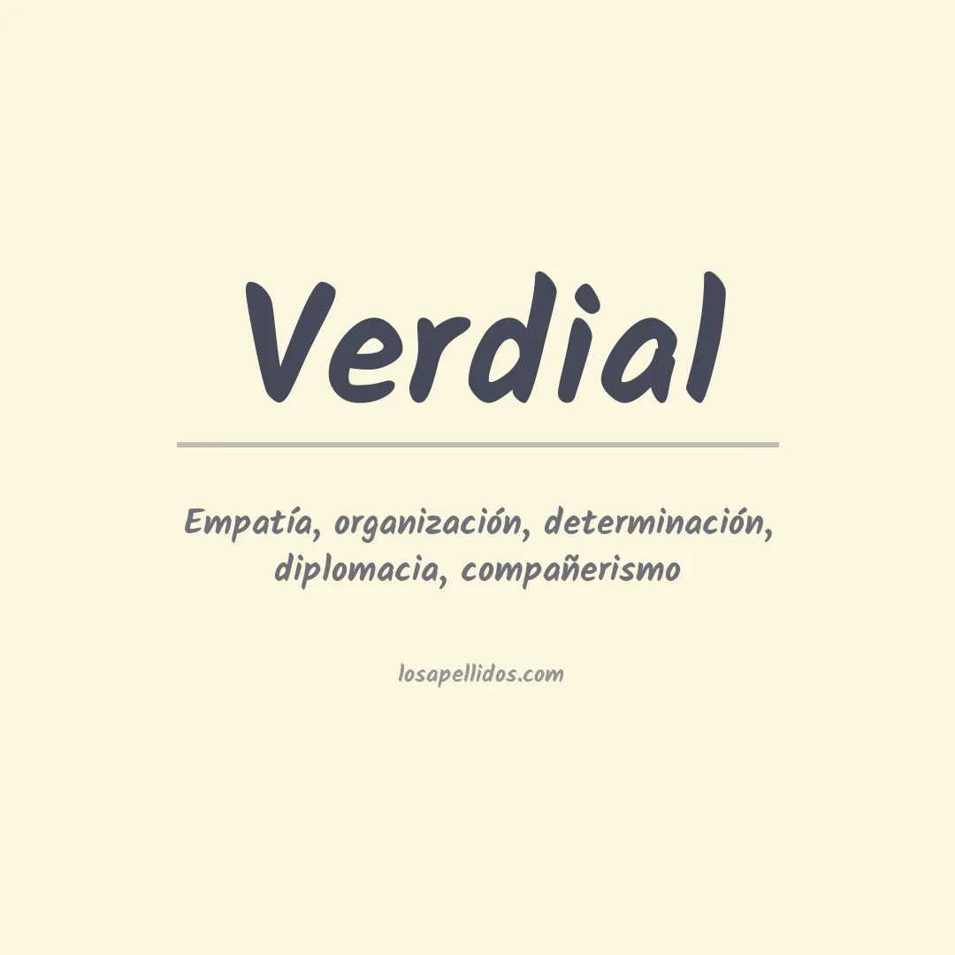 Apellido Verdial