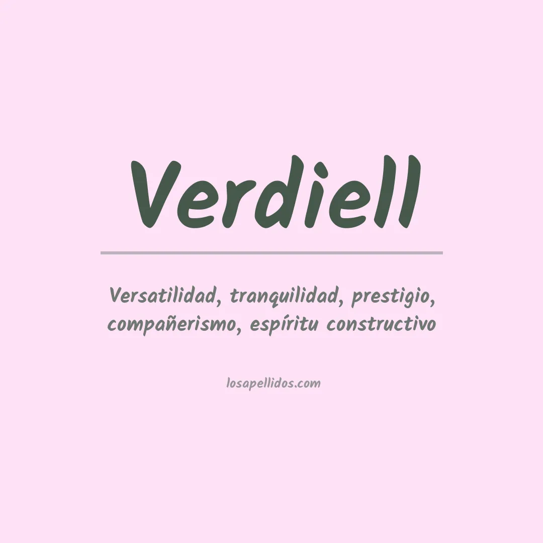 Apellido Verdiell