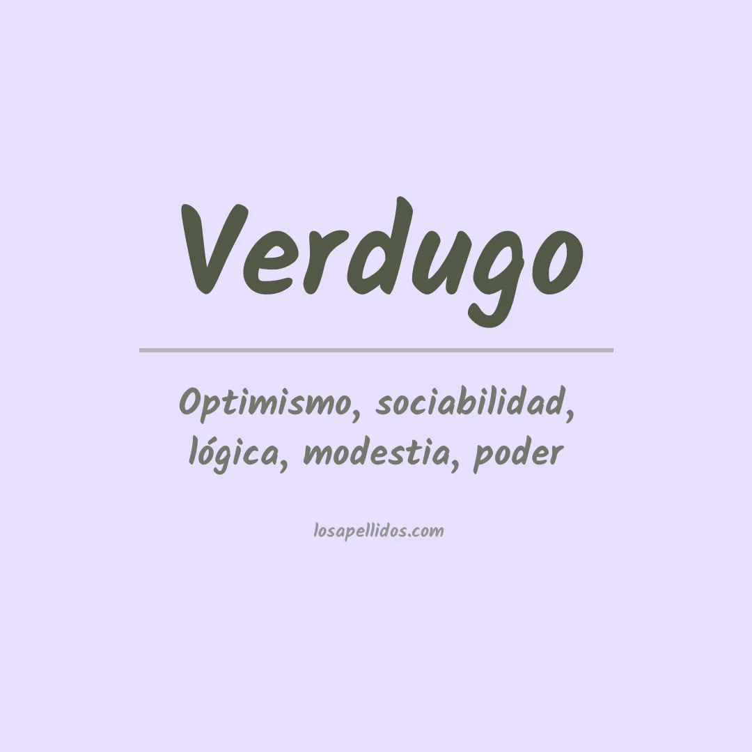 Apellido Verdugo