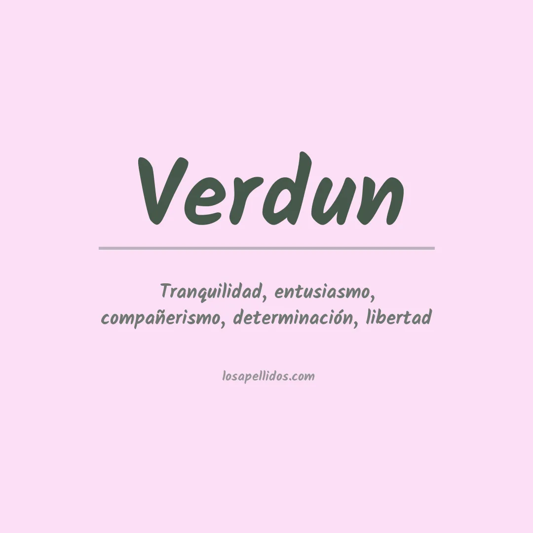 Apellido Verdún