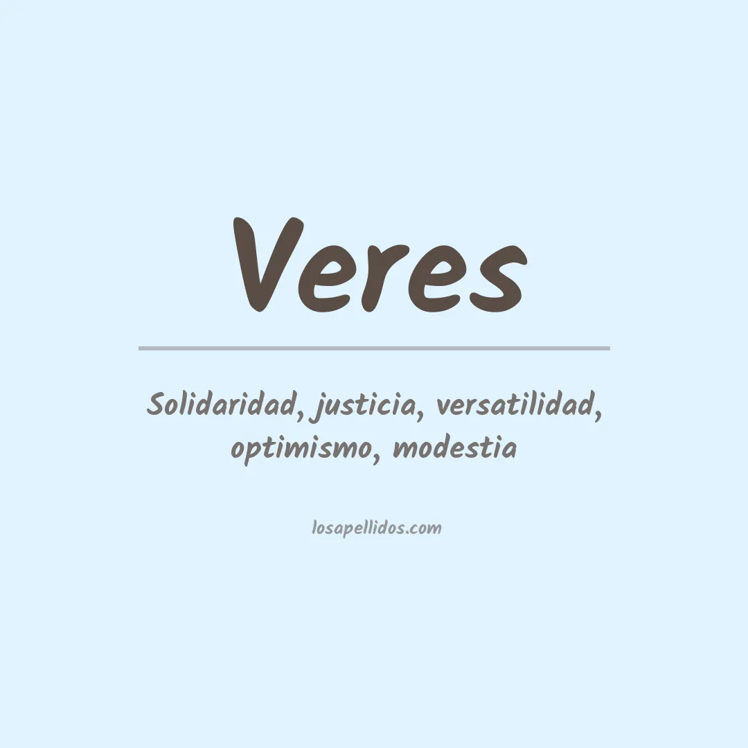 Apellido Veres