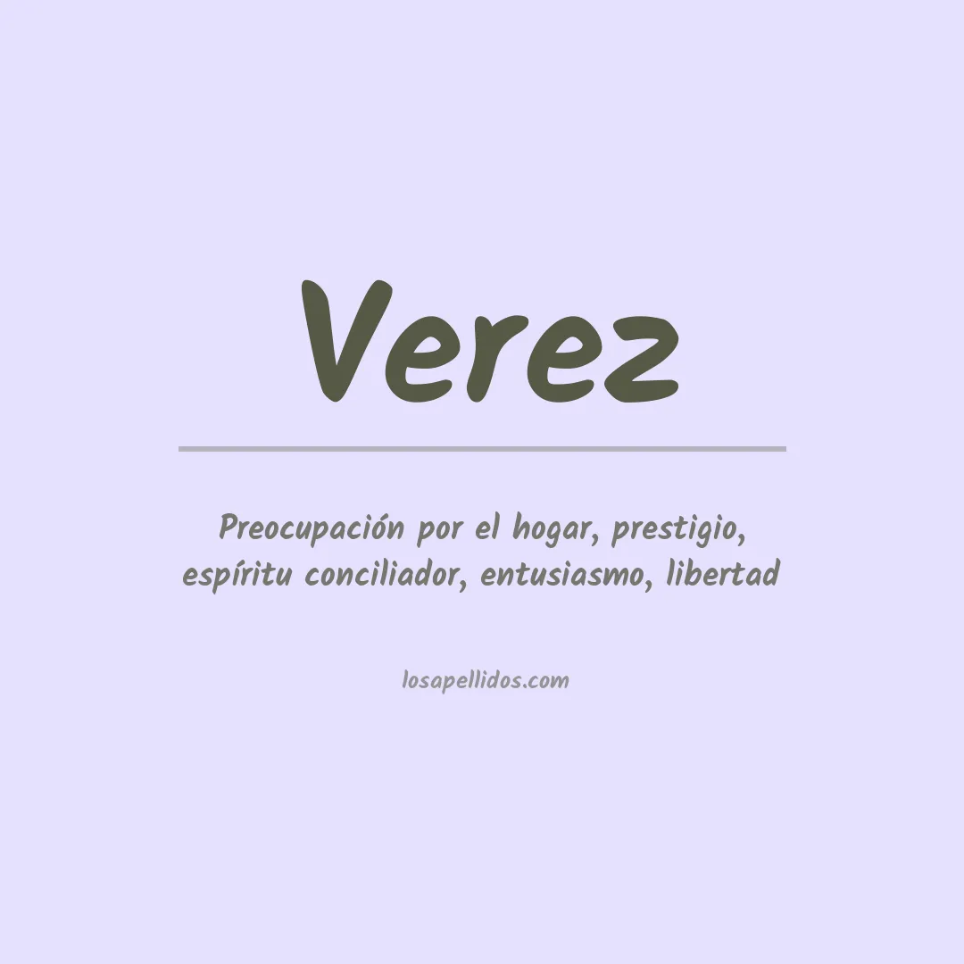 Apellido Verez