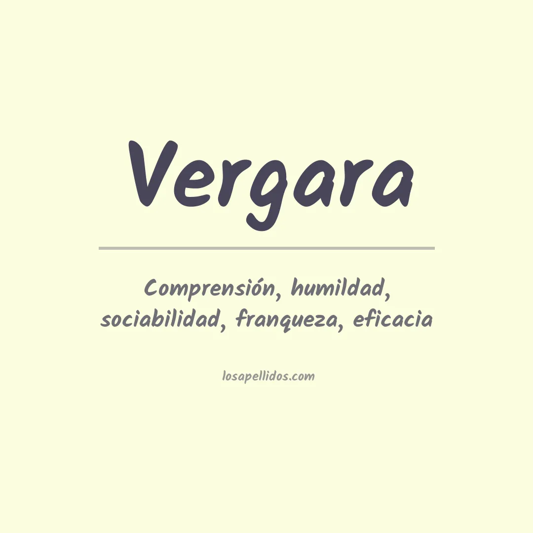 Apellido Vergara