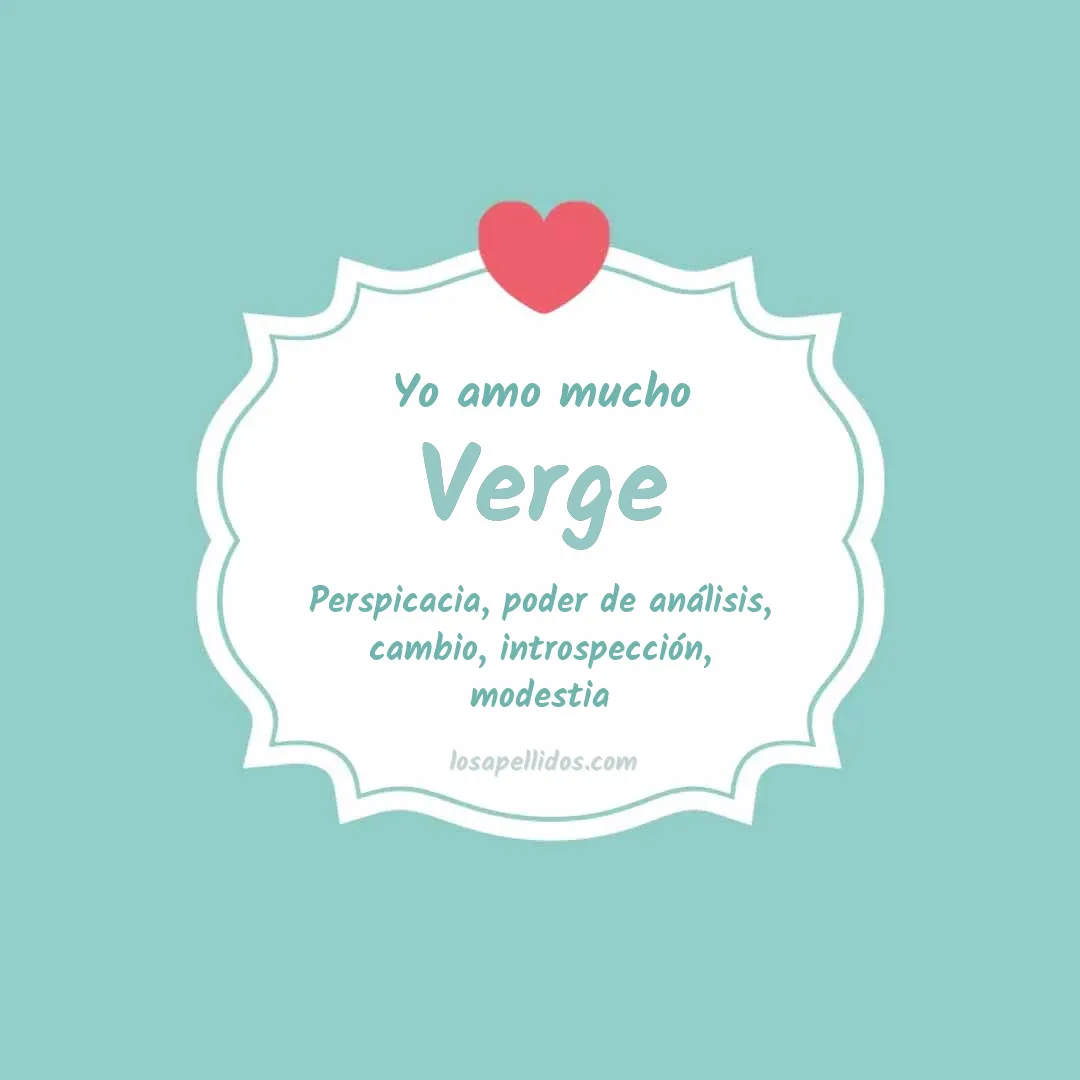 Yo amo mucho Verge