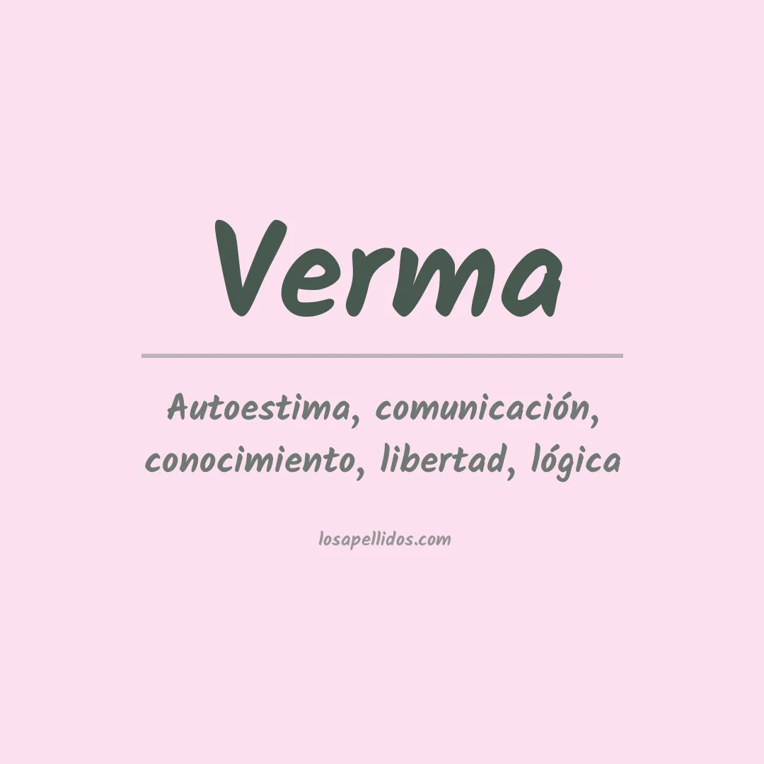Apellido Verma